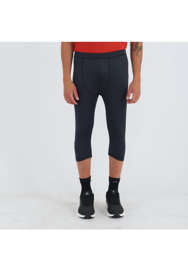 ELPLAYER - spodnie 3/4 treningowe MIRIP męskie. Kolor: czarny. Materiał: poliester. Sport: fitness