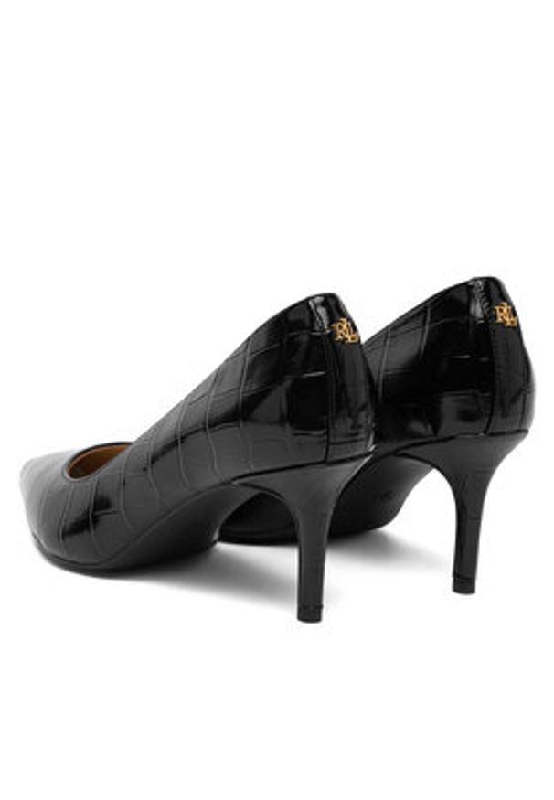 Lauren Ralph Lauren - LAUREN RALPH LAUREN Szpilki 802961787005 Czarny. Kolor: czarny. Materiał: lakier, skóra. Obcas: na szpilce