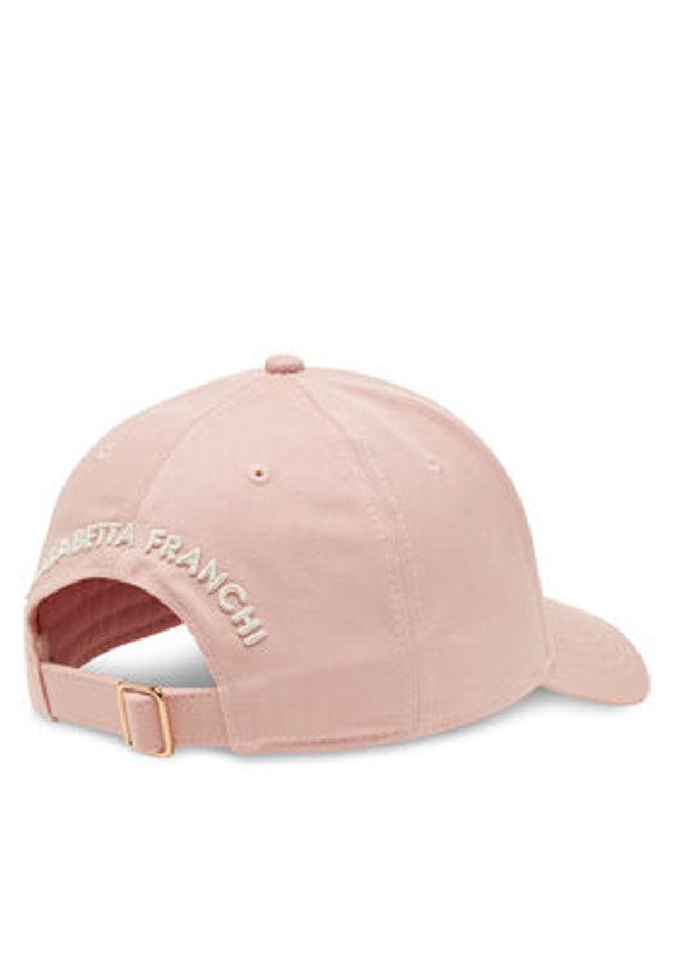 Elisabetta Franchi Czapka z daszkiem CL-06F-51E2-V160 Różowy. Kolor: różowy. Materiał: materiał, bawełna