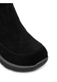 skechers - Skechers Botki Easy Going 167862/BLK Czarny. Kolor: czarny. Materiał: skóra, zamsz #4