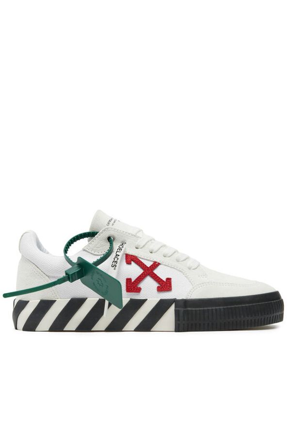 OFF-WHITE - Off-White Sneakersy OMIA085S22LEA0010125 Biały. Kolor: biały. Materiał: skóra, zamsz