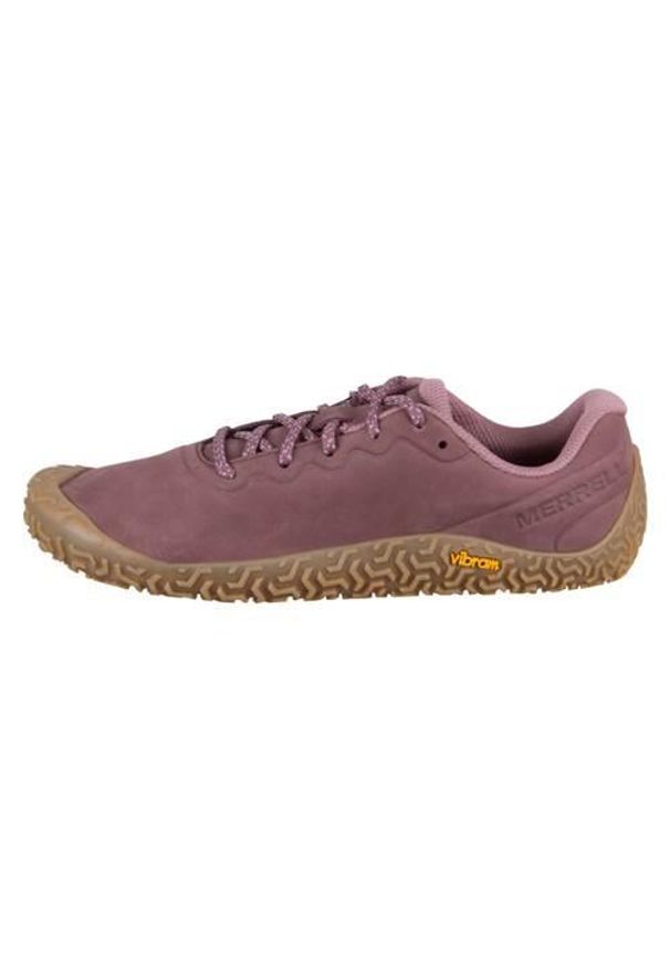 Buty do biegania damskie Merrell Vapor Glove 6 Marron. Kolor: fioletowy. Materiał: guma, zamsz, tkanina