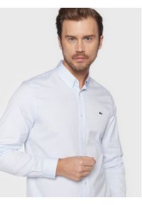 Lacoste Koszula CH1843 Niebieski Slim Fit. Kolor: niebieski. Materiał: bawełna #5