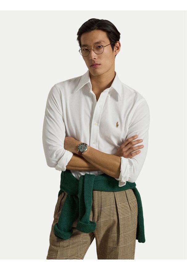 Polo Ralph Lauren Koszula 710P03967002 Biały Regular Fit. Typ kołnierza: polo. Kolor: biały. Materiał: bawełna