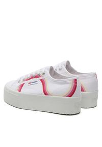 Superga Tenisówki Round Stripes 2790 S4128TW Biały. Kolor: biały. Materiał: materiał #3