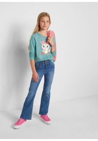 bonprix - Bluzka z długim rękawem z czystej bawełny organicznej (2 szt.). Kolor: biały. Materiał: bawełna. Długość rękawa: długi rękaw. Długość: długie. Wzór: nadruk #2