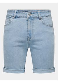 Only & Sons Szorty jeansowe Ply 22029038 Niebieski Regular Fit. Kolor: niebieski. Materiał: bawełna