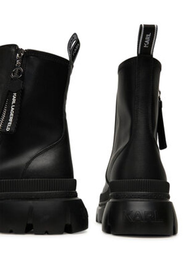Karl Lagerfeld - KARL LAGERFELD Botki KL43565 Czarny. Kolor: czarny. Materiał: skóra