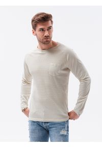 Ombre Clothing - Zestaw longsleeve męski z długim rękawem - mix 2-pak V4 Z42 - XXL. Okazja: na co dzień. Kolor: szary. Materiał: bawełna. Długość rękawa: długi rękaw. Długość: długie. Styl: sportowy, klasyczny, casual