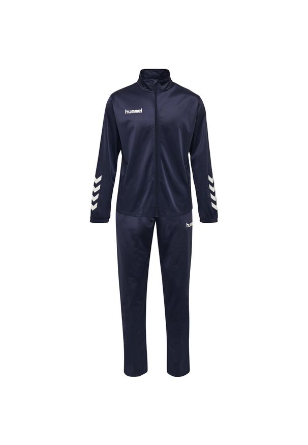 Zestaw dresów sportowych dla dorosłych Hummel Promo Poly Suit. Kolor: niebieski. Materiał: dresówka. Sport: piłka nożna