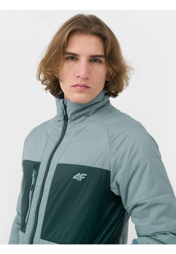 4f - 4F Kurtka trekkingowa puchowa z wypełnieniem z recyklingu PrimaLoft® Black Eco męska M. Typ kołnierza: bez kaptura, kołnierzyk stójkowy. Kolor: niebieski. Materiał: puch. Technologia: Primaloft