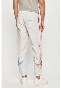 adidas Originals - Spodnie. Kolor: szary. Materiał: tkanina, materiał. Wzór: aplikacja #4