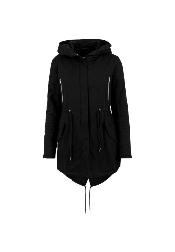 Urban Classics - Parka dla kobiet Urban Classic herpa lined cotton. Kolor: czarny. Sezon: zima