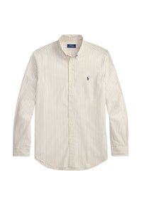 Polo Ralph Lauren Koszula 710B15595007 Beżowy jasny Custom Fit. Typ kołnierza: polo. Kolor: beżowy. Materiał: bawełna #7