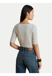 Lauren Ralph Lauren - LAUREN RALPH LAUREN Bluzka Judy 200P13919005 Kremowy Regular Fit. Kolor: kremowy. Materiał: bawełna #4