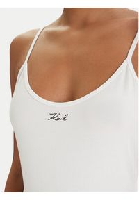 Karl Lagerfeld - KARL LAGERFELD Komplet topów B1W47021 Czarny Slim Fit. Typ kołnierza: dekolt w karo. Kolor: czarny. Materiał: bawełna #4