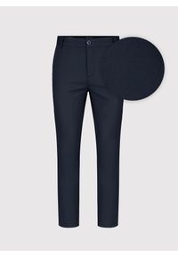 PAKO LORENTE – Granatowe gładkie spodnie męskie P24SF-WX-003-G-0 - Pako Lorente. Kolor: niebieski. Wzór: gładki. Sezon: wiosna. Styl: klasyczny #1