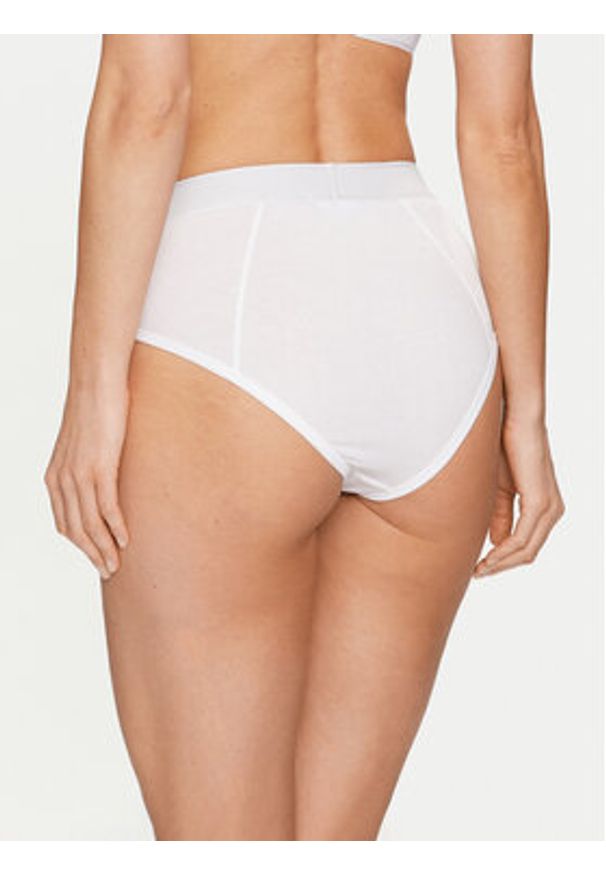 VERSACE - Versace Figi klasyczne z wysokim stanem 1013505 Biały. Stan: podwyższony. Kolor: biały. Materiał: bawełna