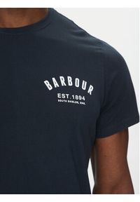 Barbour T-Shirt Preppy MTS0502NY31 Granatowy Tailored Fit. Kolor: niebieski. Materiał: bawełna #3