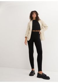 bonprix - Legginsy (2 pary). Kolor: czarny. Materiał: guma, bawełna #2