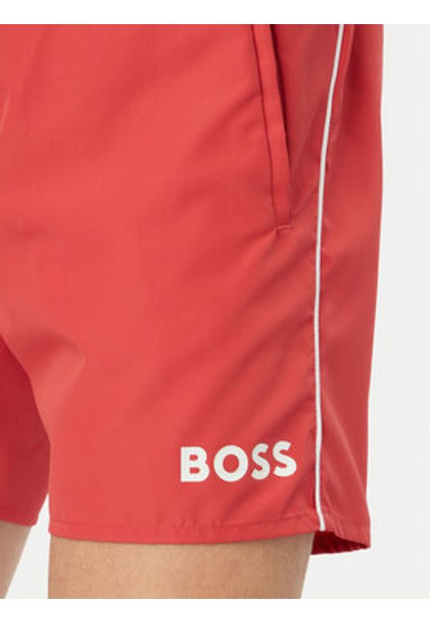 BOSS Szorty kąpielowe Starfish 50514429 Różowy ciemny Regular Fit. Kolor: różowy. Materiał: syntetyk