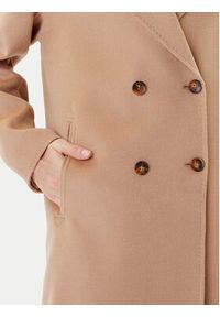 Marella Płaszcz wełniany Good 2523016031 Beżowy Regular Fit. Kolor: beżowy. Materiał: wełna #2
