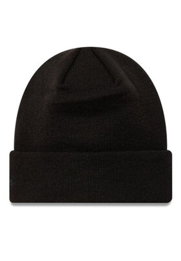 New Era Czapka New York Yankees Metallic Badge Black Cuff Knit Beanie 60424815 Czarny. Kolor: czarny. Materiał: akryl, materiał