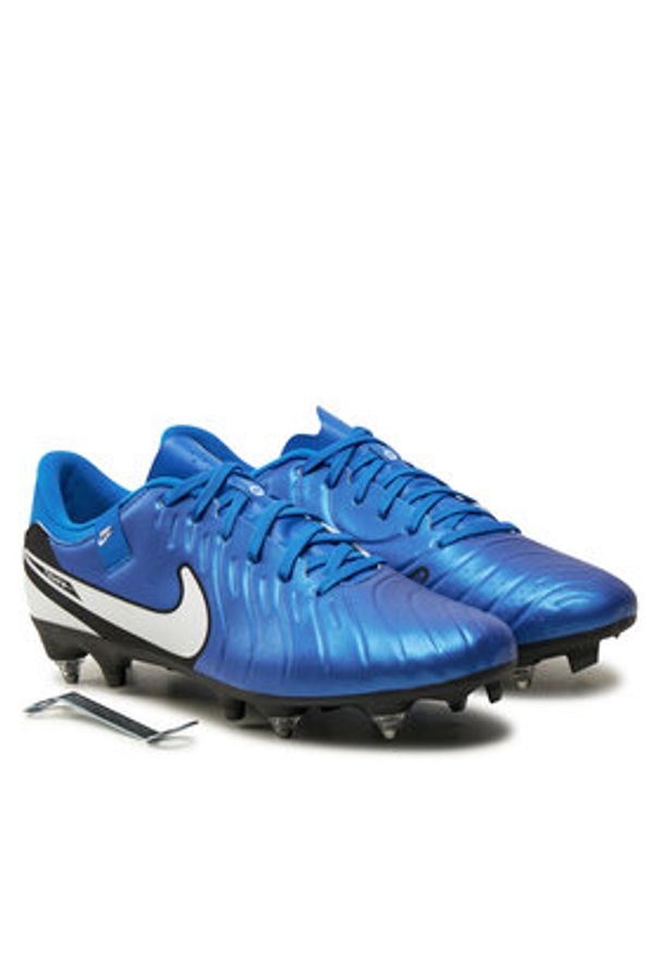 Nike Buty do piłki nożnej Legend 10 Academy Sg-Pro AC DV4338 400 Niebieski. Kolor: niebieski. Materiał: skóra