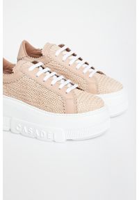 Casadei - Sneakersy damskie skórzane CASADEI. Materiał: skóra #4