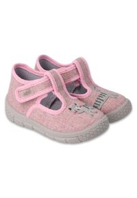 Befado obuwie dziecięce 631P020 różowe. Kolor: różowy. Materiał: bawełna, tkanina