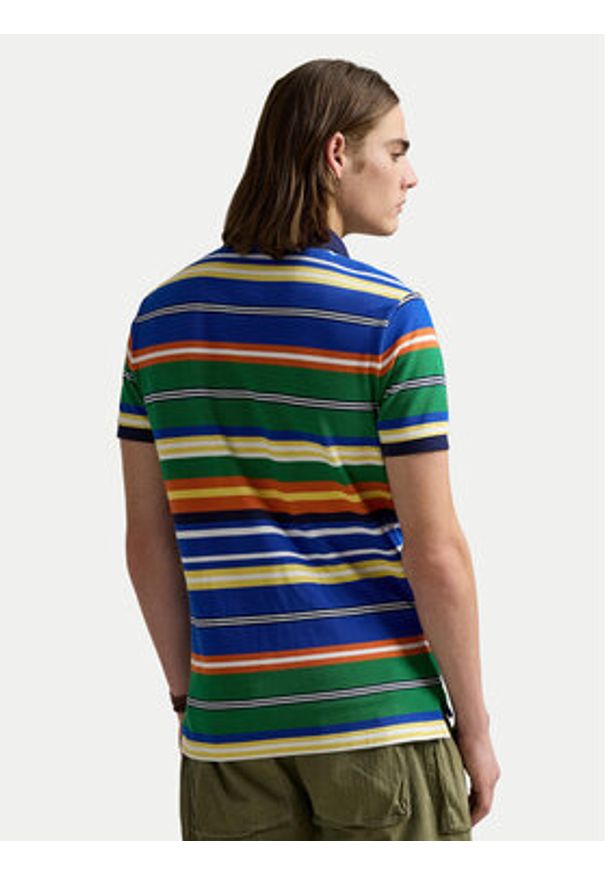 Polo Ralph Lauren Polo 710963480002 Kolorowy Custom Fit. Typ kołnierza: polo. Materiał: bawełna. Wzór: kolorowy