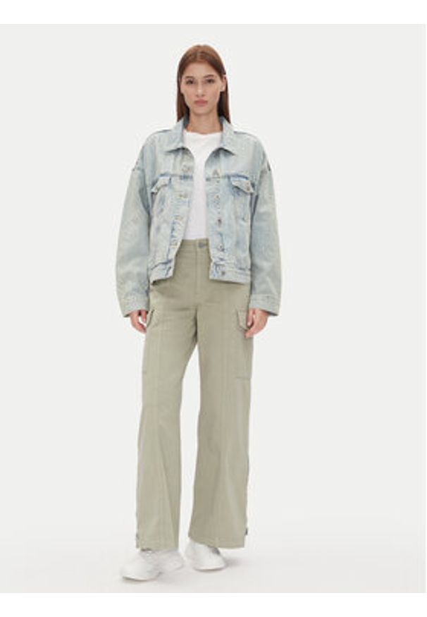 Hugo - HUGO Kurtka jeansowa Lou_B 50534757 Niebieski Oversize. Kolor: niebieski. Materiał: bawełna