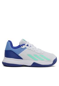Adidas - adidas Buty do tenisa Courtflash Tennis Shoes HP9715 Biały. Kolor: biały. Materiał: materiał. Sport: tenis