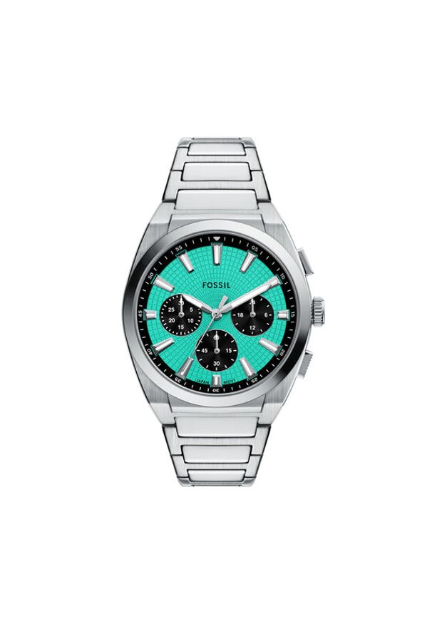 Fossil Zegarek Everett Chronograph FS6117 Srebrny. Kolor: srebrny