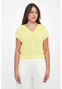 Liu Jo - Bluzka dzianinowa damska w paski LIU JO. Materiał: dzianina. Wzór: paski #2