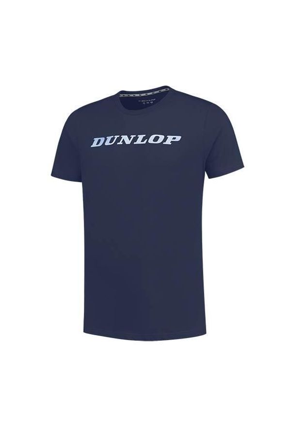DUNLOP - Koszulka sportowa męska Dunlop Essentials Tee. Kolor: niebieski. Sport: tenis