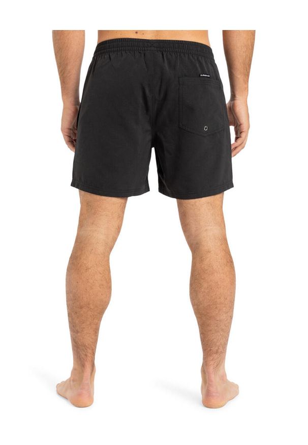 Quiksilver - Szorty kąpielowe dla Mężczyzn EVERYDAY SOLID VOLLEY 15" Czarny. Kolor: brązowy, zielony, wielokolorowy. Materiał: poliester, materiał. Styl: sportowy