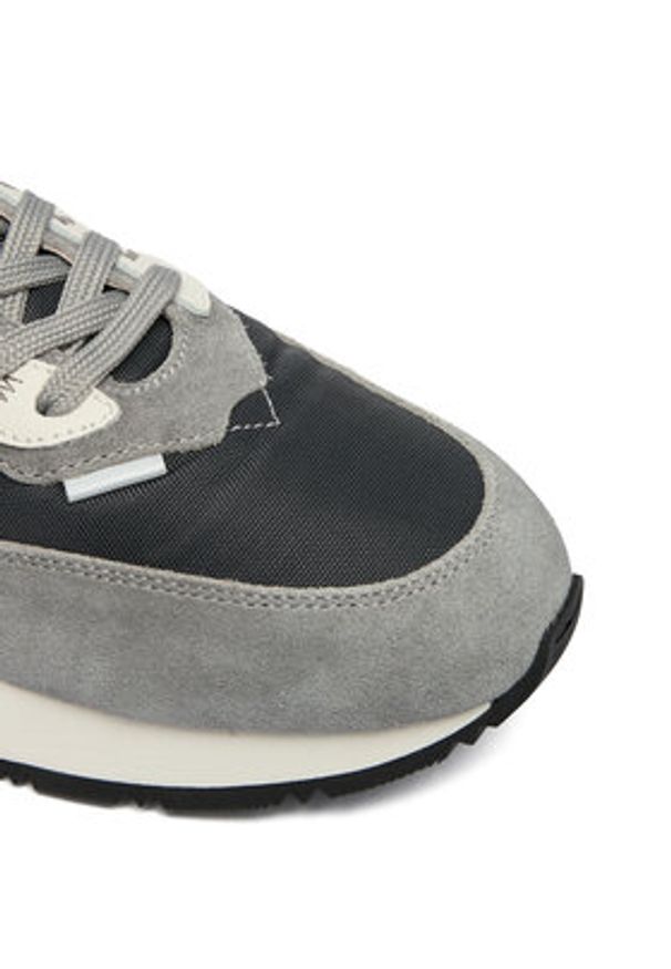 Voile Blanche Sneakersy Owark Easy Man 2018758-12 Szary. Kolor: szary. Materiał: zamsz, skóra