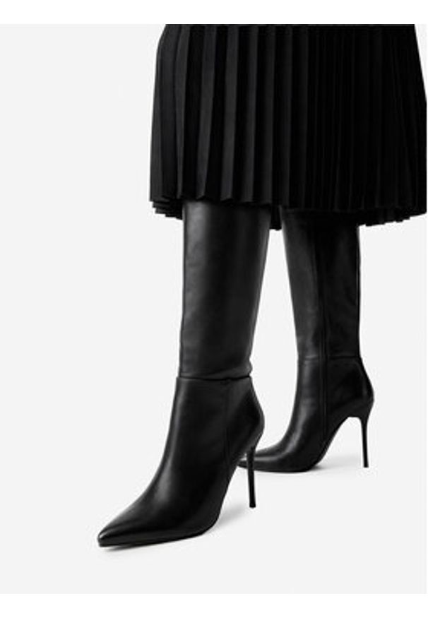 DeeZee Kozaki CEO-HY6038-1 Czarny. Kolor: czarny. Materiał: skóra, materiał