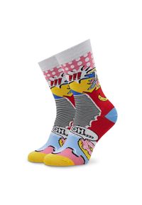 Curator Socks Skarpety wysokie unisex Pop Art Kolorowy. Materiał: bawełna, materiał. Wzór: kolorowy