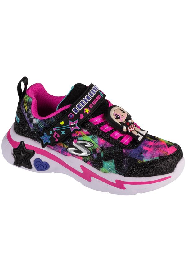 skechers - Buty sportowe Sneakersy dziewczęce, Snuggle Sneaks - Skech Squad. Kolor: czarny. Sport: turystyka piesza