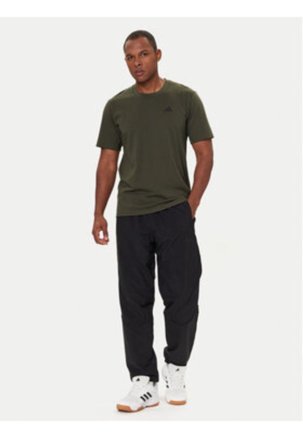 Adidas - adidas Koszulka techniczna Train Essentials Feelready Training JP4951 Zielony Regular Fit. Kolor: zielony. Materiał: syntetyk, bawełna