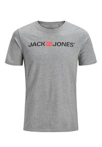 Jack & Jones - Jack&Jones T-Shirt Corp Logo 12137126 Szary Slim Fit. Kolor: szary. Materiał: bawełna #5