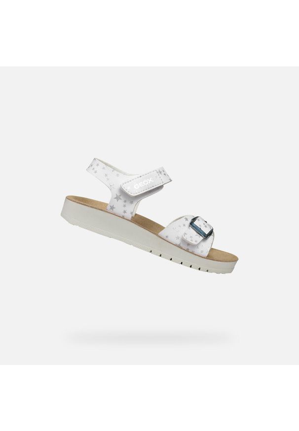 Sandały Geox Model J Sandal Costarei Gi Kolor Biały. Kolor: biały. Materiał: syntetyk. Sezon: lato