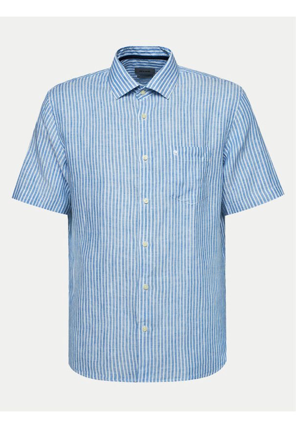 Pierre Cardin Koszula C5 45013.0284 Niebieski Regular Fit. Kolor: niebieski. Materiał: len