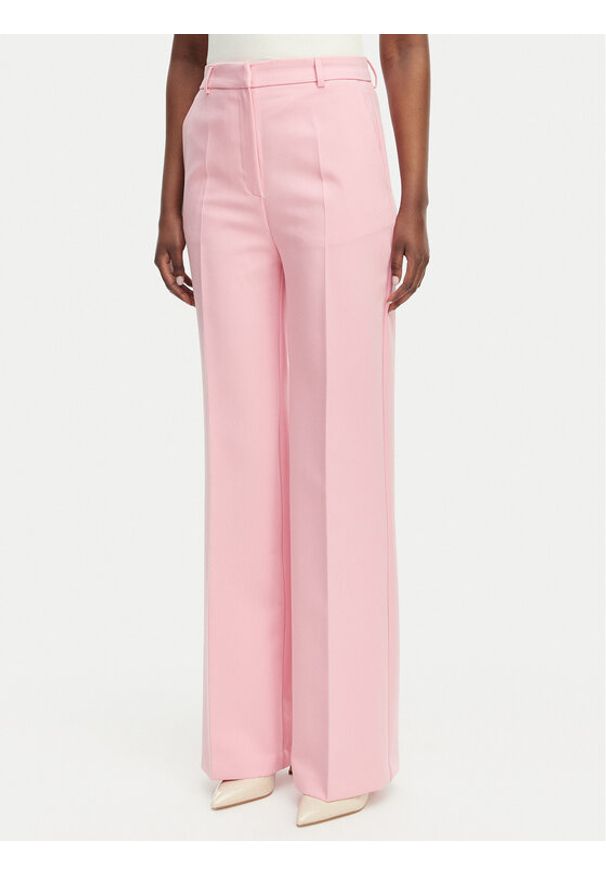Morgan Spodnie materiałowe 261-PMAKI.F Różowy Regular Fit. Kolor: różowy. Materiał: syntetyk