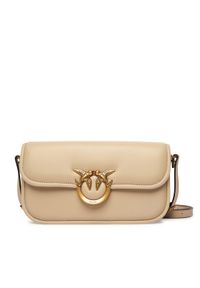 Pinko - PINKO Torebka Love Box Baguette Al 25-26 PLTT 105083 A26L Beżowy. Kolor: beżowy. Materiał: skórzane #1