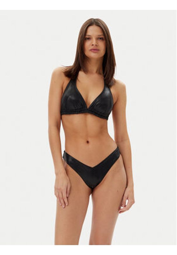 Chantelle Dół od bikini Pulp Metallic C22KG0 Czarny. Kolor: czarny. Materiał: syntetyk