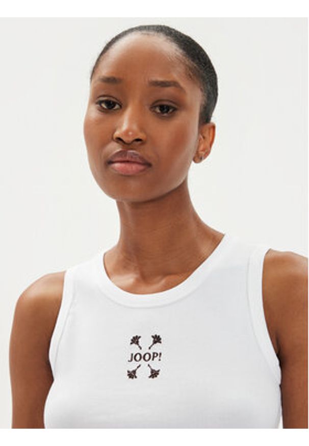 JOOP! Top 58 JW243JE423 30042835 Biały Regular Fit. Kolor: biały. Materiał: bawełna