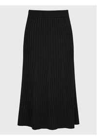 Simple Spódnica midi SDD504-01 Czarny Regular Fit. Kolor: czarny. Materiał: wiskoza #3